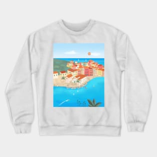 Vernazza, Cinque Terre, Italy Crewneck Sweatshirt